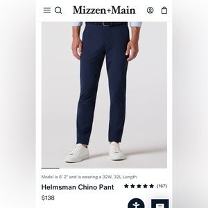 Mizzen+Main Helmsman Chino Pants